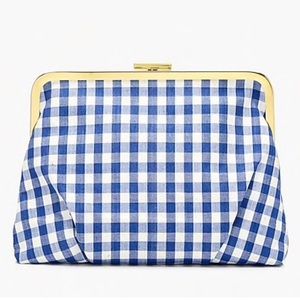 J.Crew Gingham Frame Clutch New with Tag
